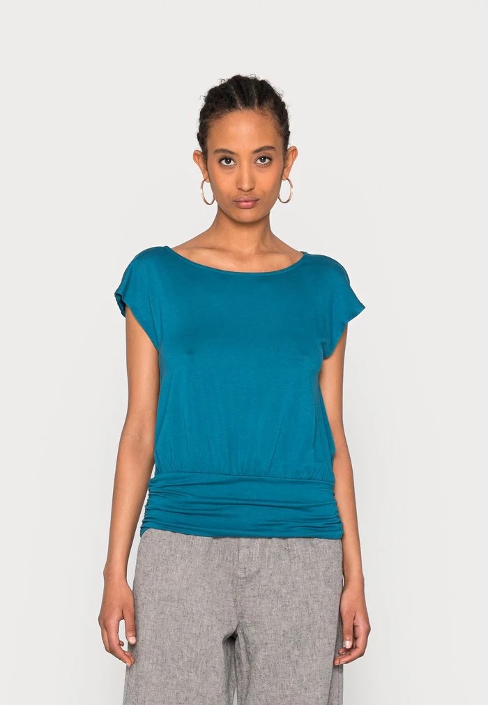 T-Shirt ANNA FIELD Anna Field Basic T-shirt Bleu Femme | VNT-7530856